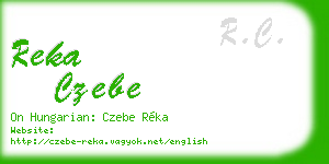reka czebe business card