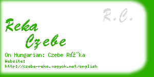 reka czebe business card